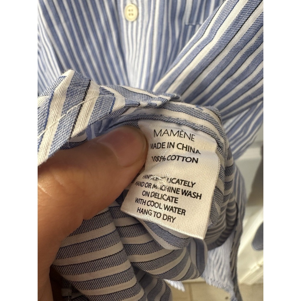 Mamene Repeat Shirt Cotton Sky Stripe Size 2 - Picture 10 of 10